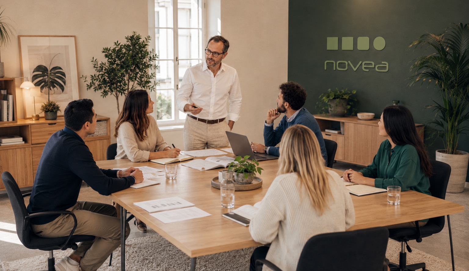 Professionnels en session de travail